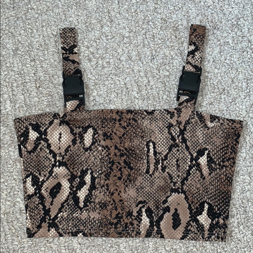 Snake Print crop top